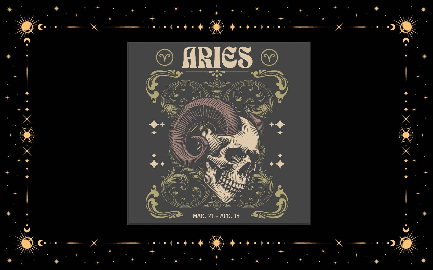 Aries Skeleton DTF Transfer