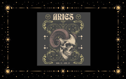 Aries Skeleton DTF Transfer