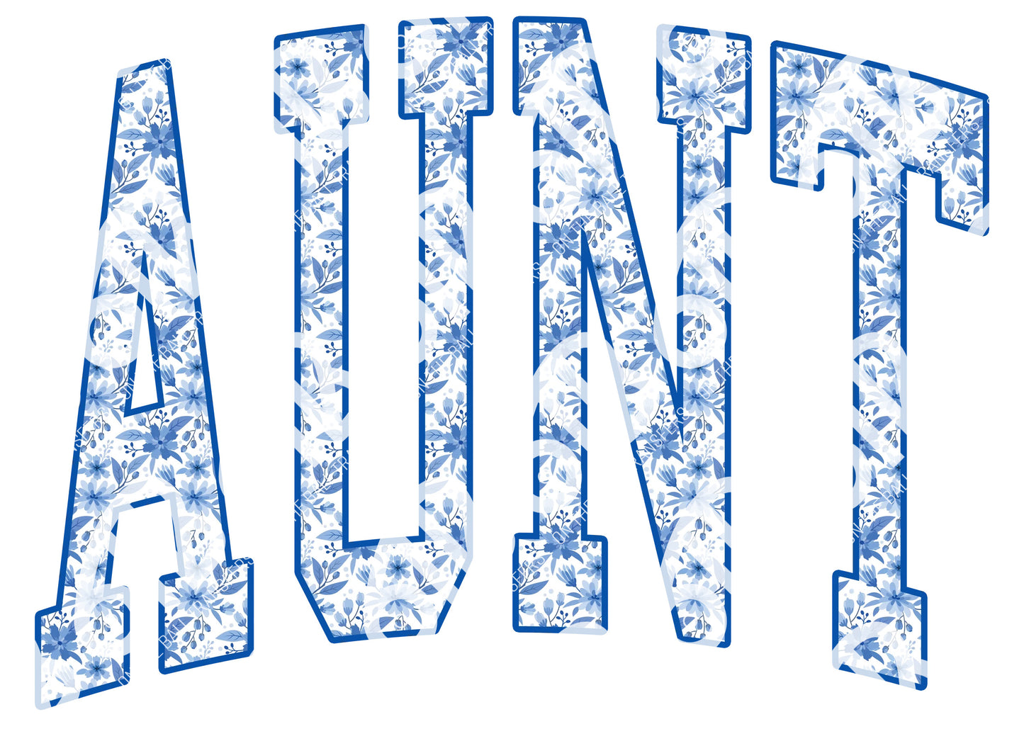 Floral Letters DTF Transfer
