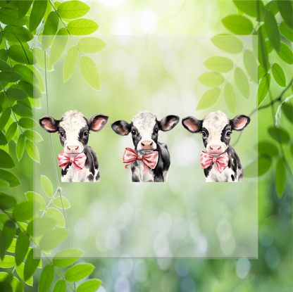 Baby Cow Bows DTF Transfer
