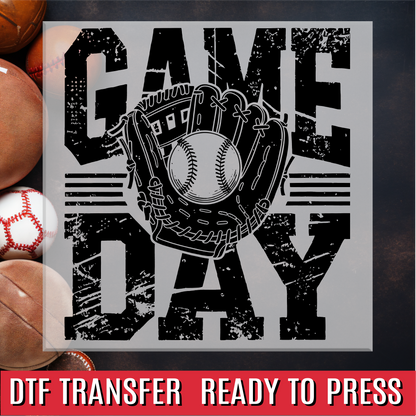 Game Day Baseball Vintage DTF Transfer