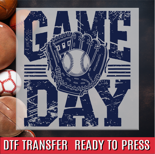 Game Day Baseball Vintage DTF Transfer