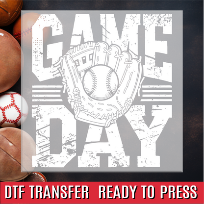 Game Day Baseball Vintage DTF Transfer