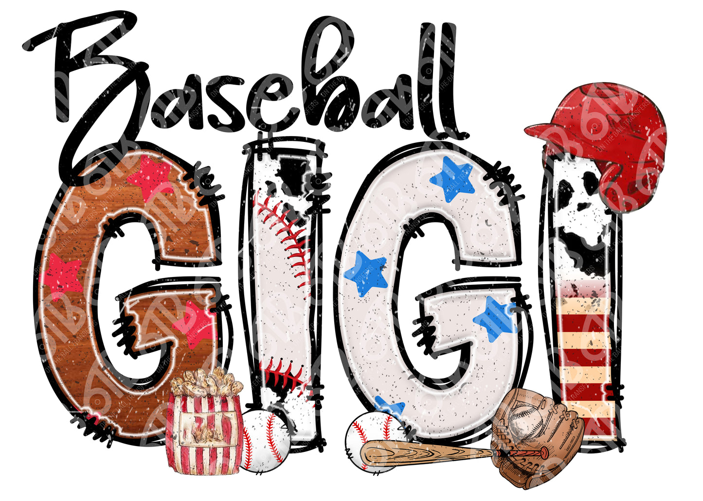 Baseball Family Names Sublimation transfer