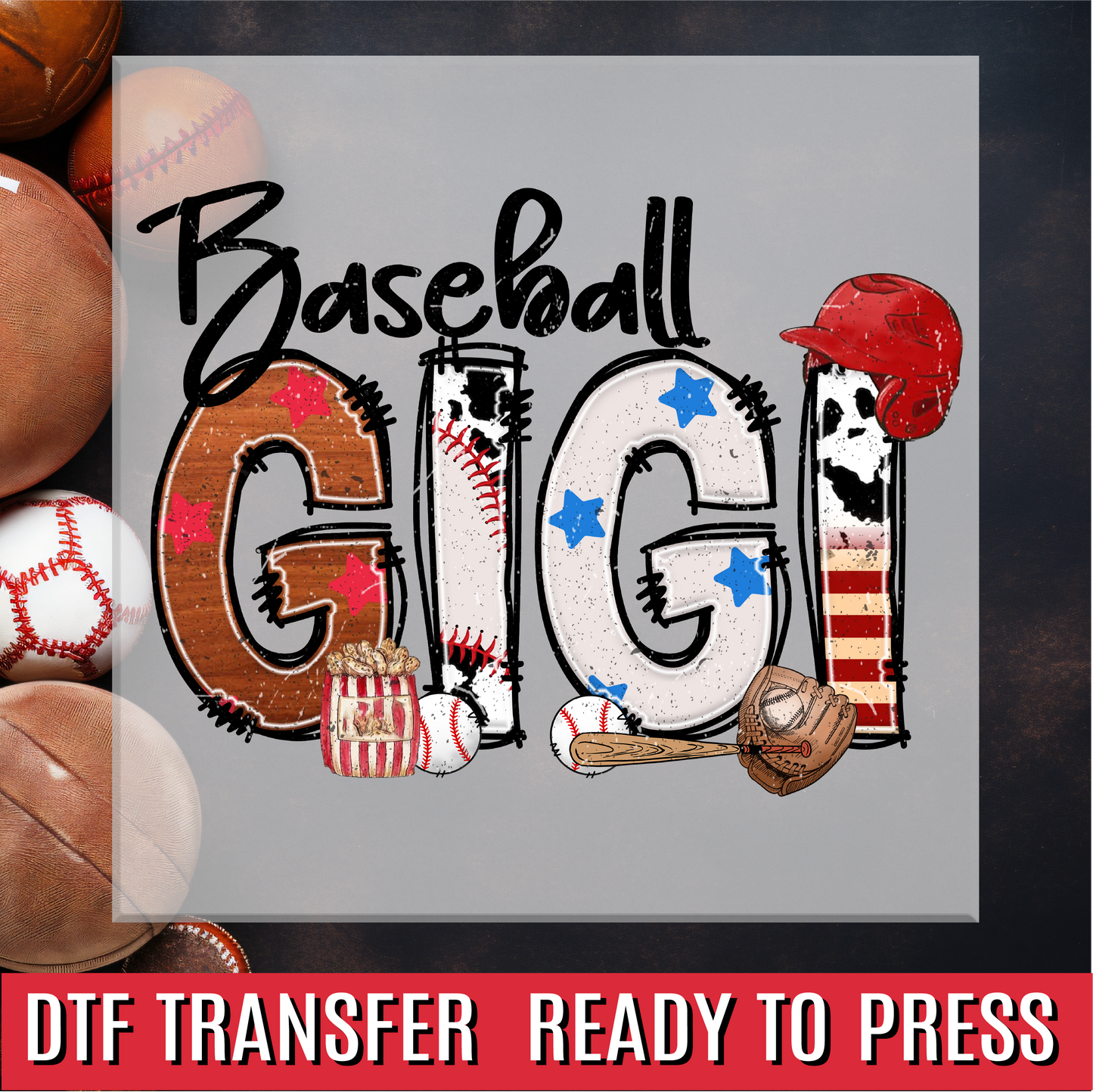 Baseball Family Names DTF Transfer