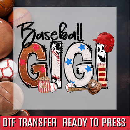 Baseball Family Names DTF Transfer