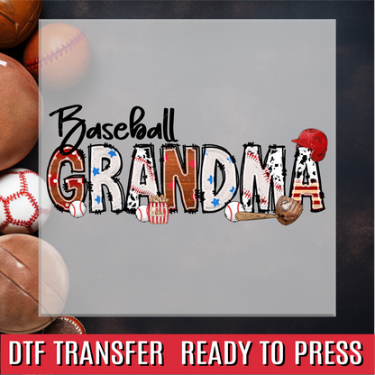 Baseball Family Names DTF Transfer
