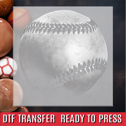 Halftone Vintage Baseball DTF Transfer