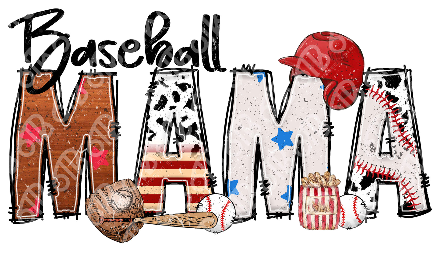 Baseball Family Names Sublimation transfer