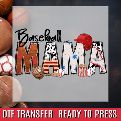 Baseball Family Names DTF Transfer