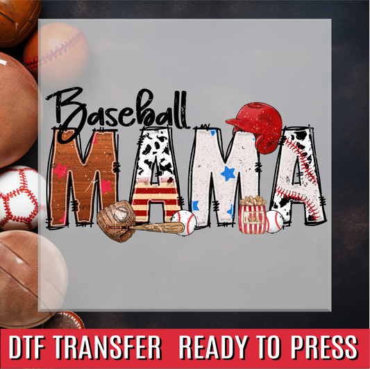 Baseball Family Names DTF Transfer