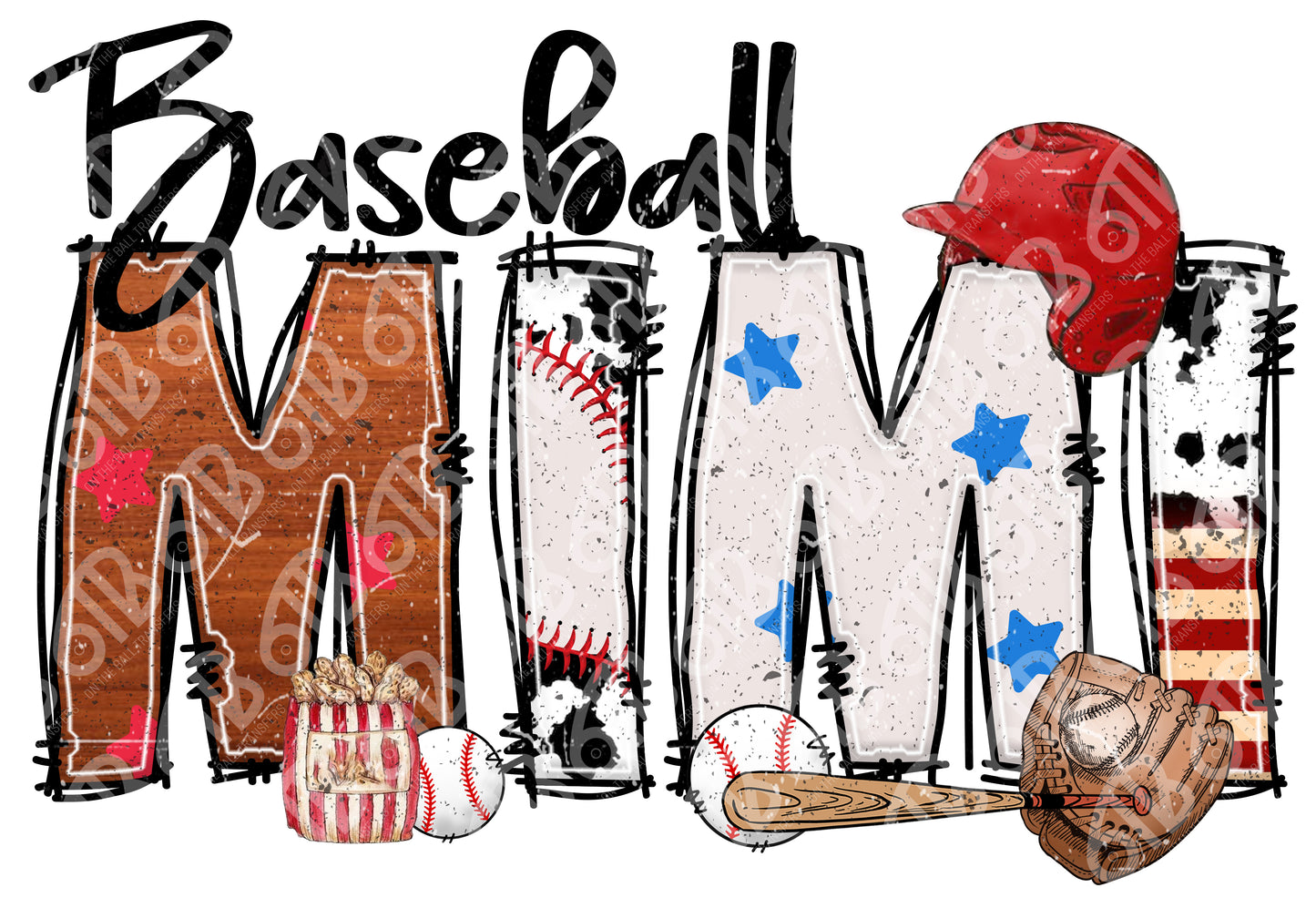 Baseball Family Names Sublimation transfer
