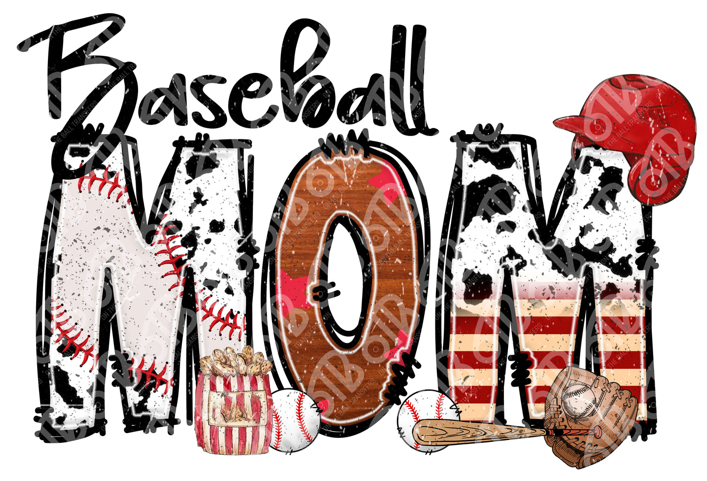 Baseball Family Names Sublimation transfer