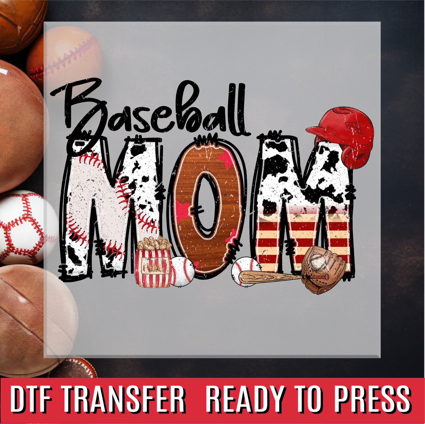 Baseball Family Names DTF Transfer