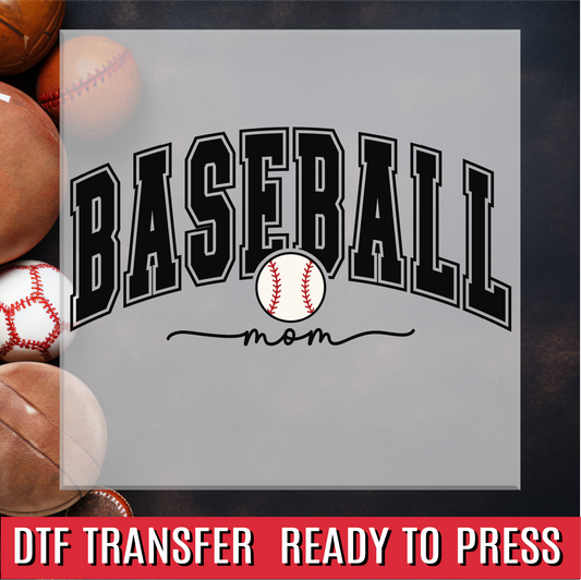 Baseball Mom DTF Transfer