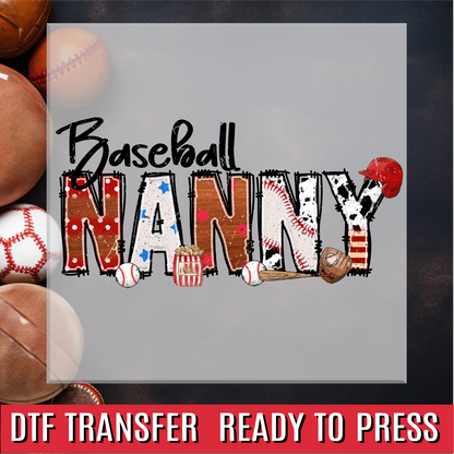 Baseball Family Names DTF Transfer