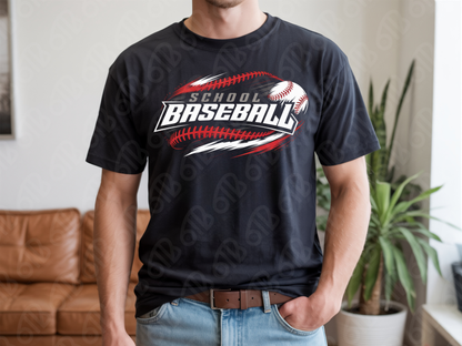 Baseball Swoosh Custom DTF Transfer