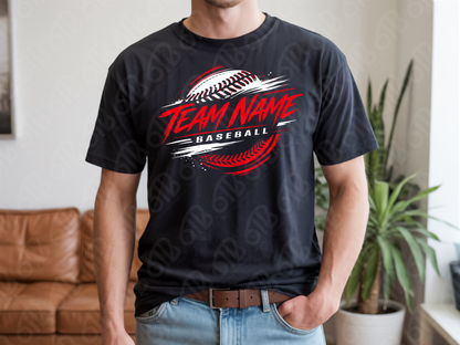 Baseball Team Name Custom DTF Transfer