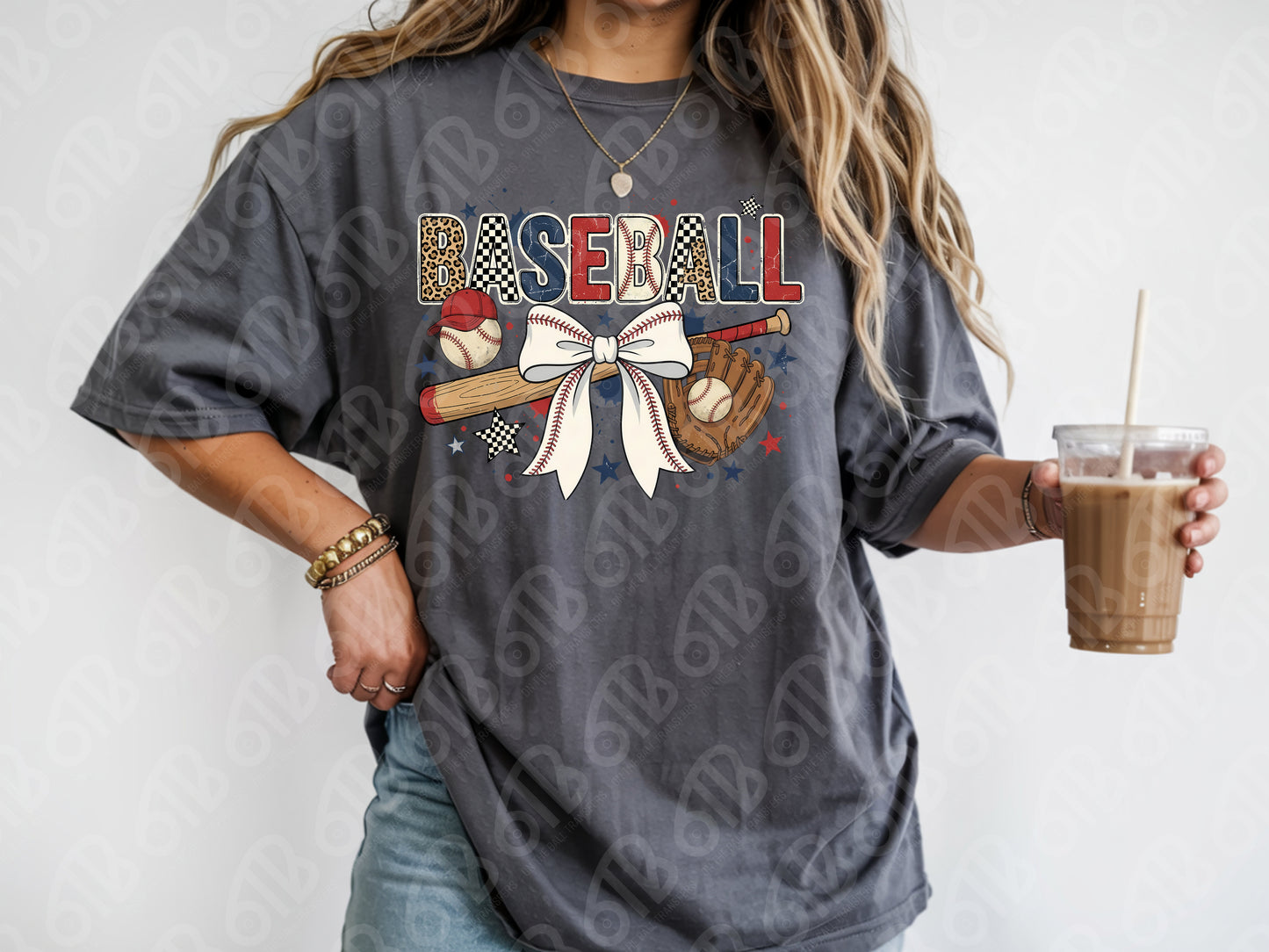 Americana Baseball Collage DTF Transfer