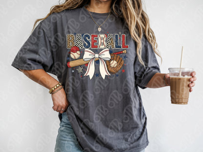 Americana Baseball Collage DTF Transfer