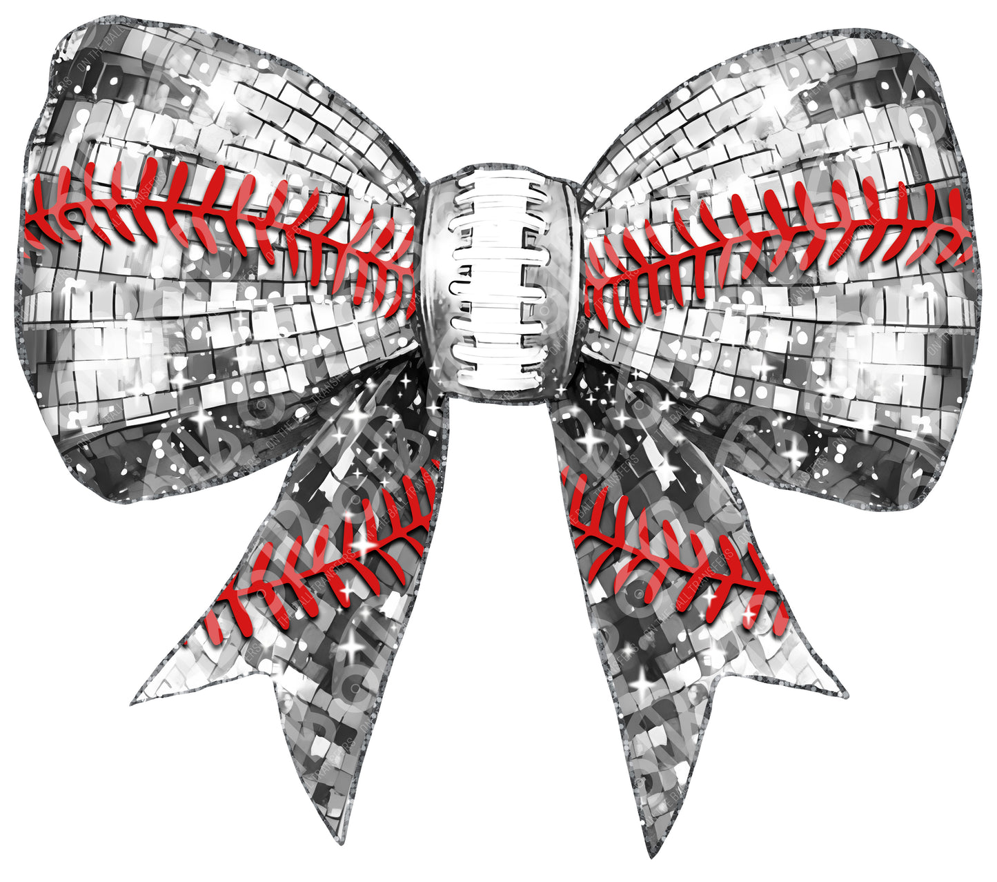 Baseball Bow DTF Transfer