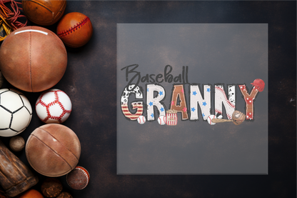 Baseball Family Names Sublimation transfer