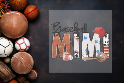 Baseball Family Names Sublimation transfer