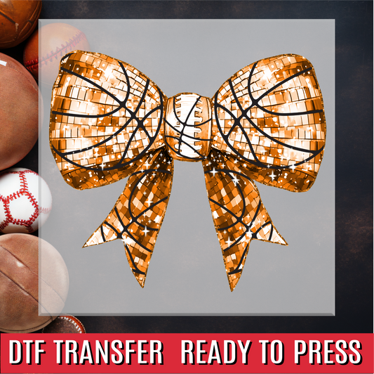 Basketball Bow DTF Transfer