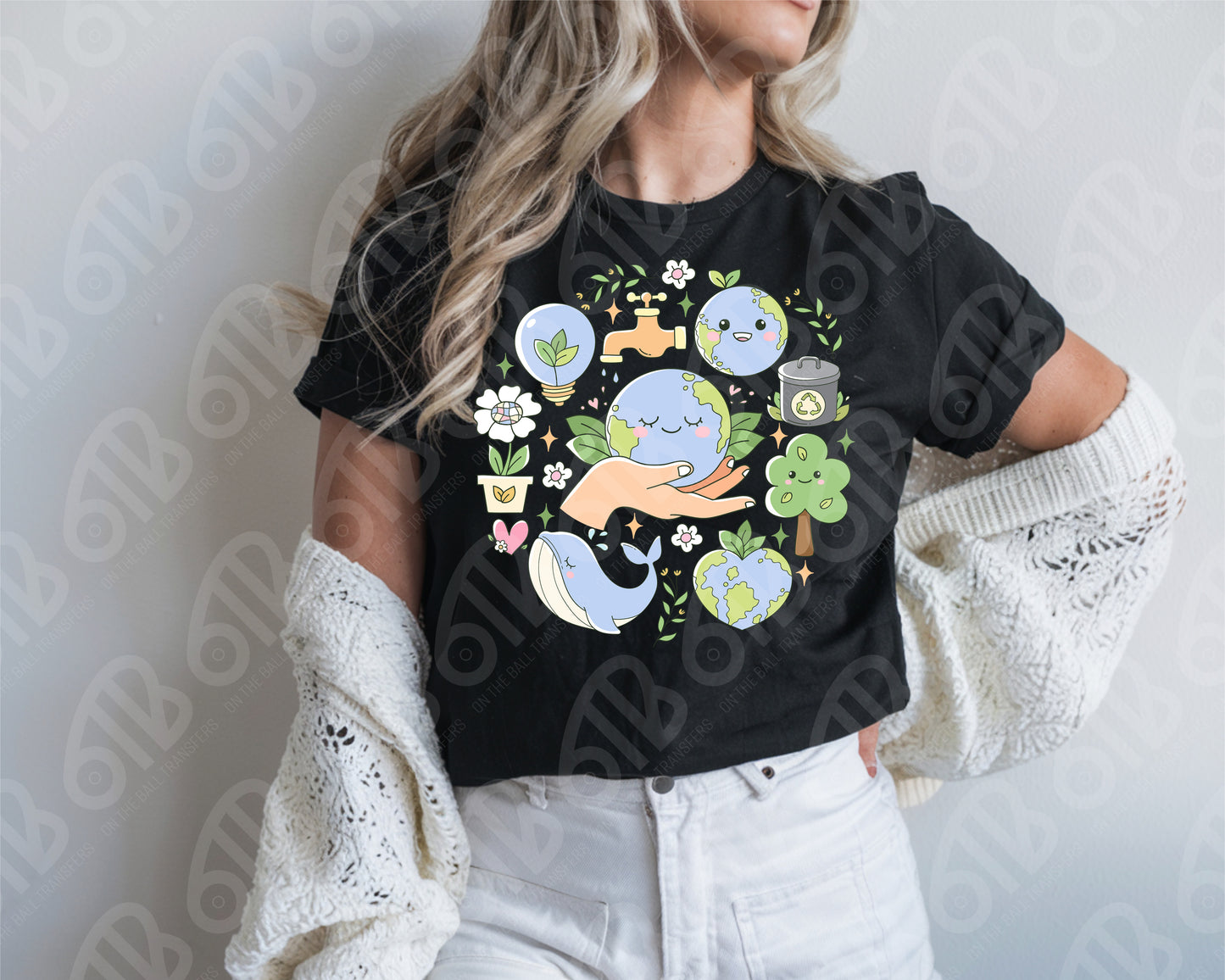 Beautiful Earth Collage DTF Transfer