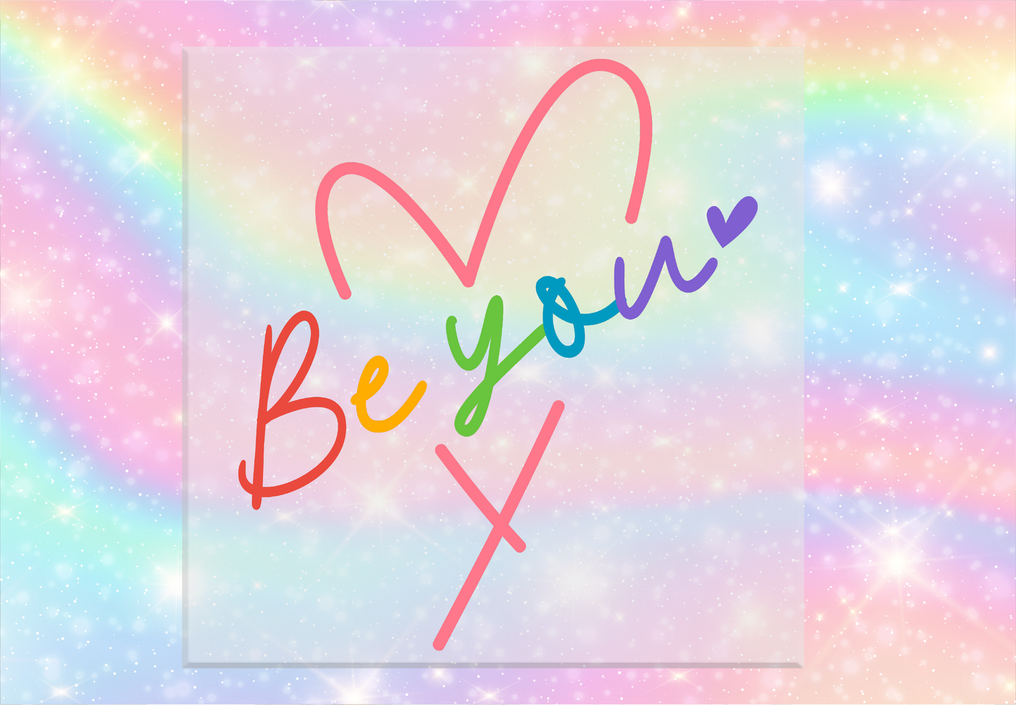 Be You Heart DTF Transfer