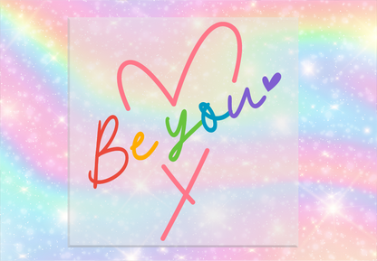 Be You Heart DTF Transfer