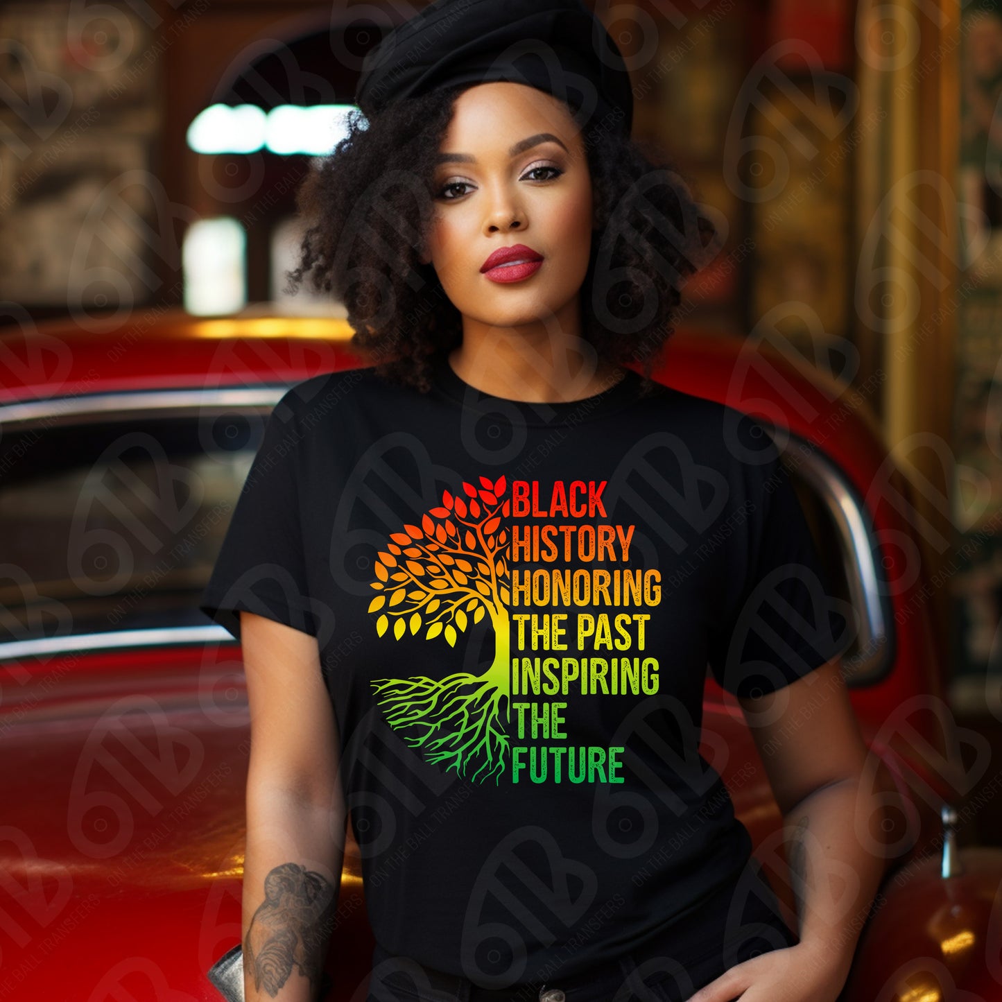 Black History Tree DTF Transfer