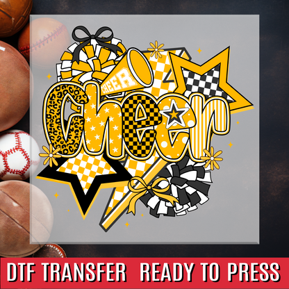 Cheer Coquette Preppy Collage DTF Transfer