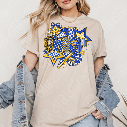 Cheer Coquette Preppy Collage DTF Transfer