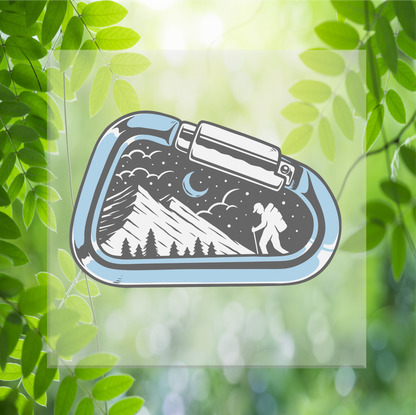 Mountain Climbing Carabiner DTF Transfer