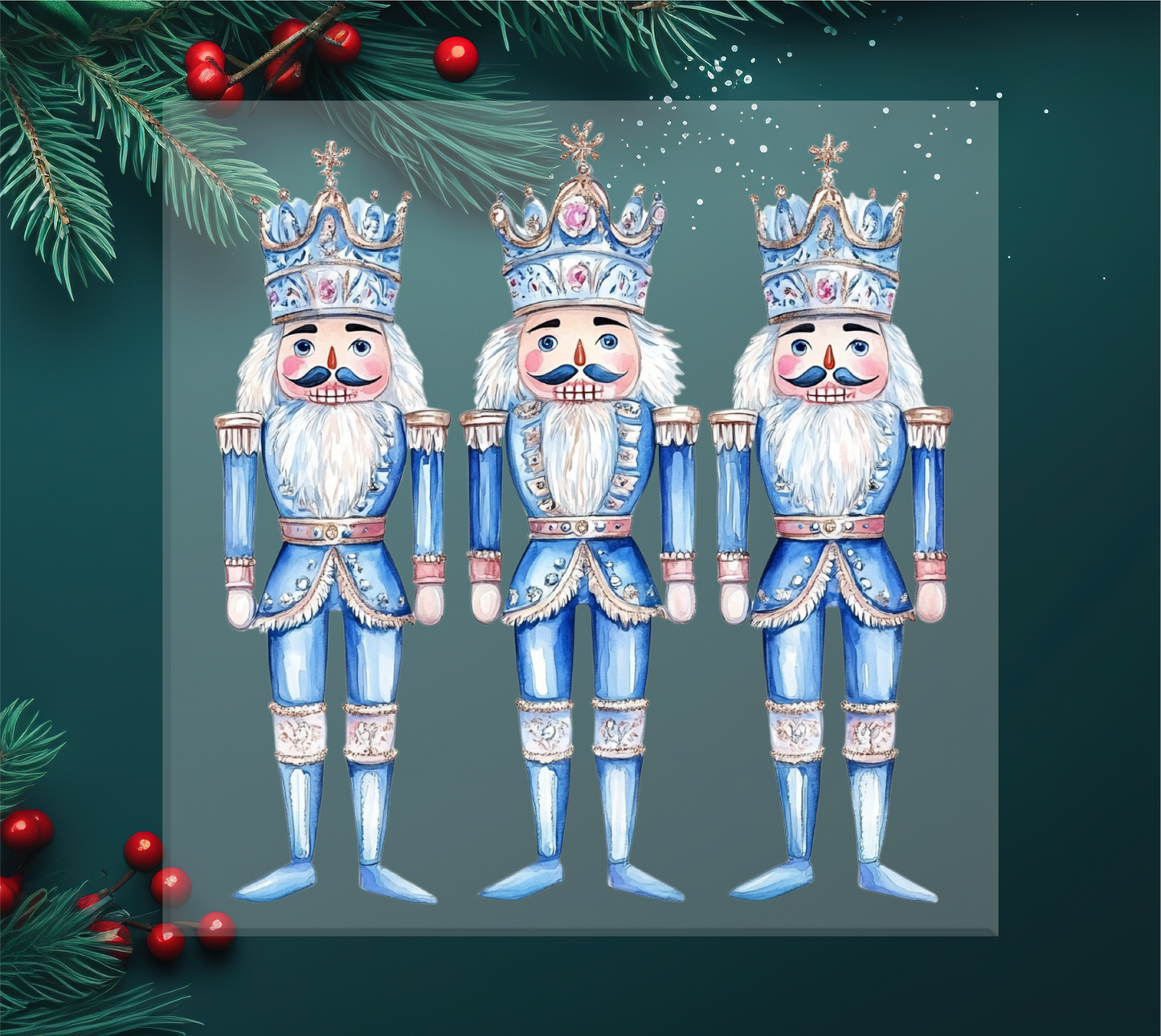 Blue Nutcrackers DTF Transfer