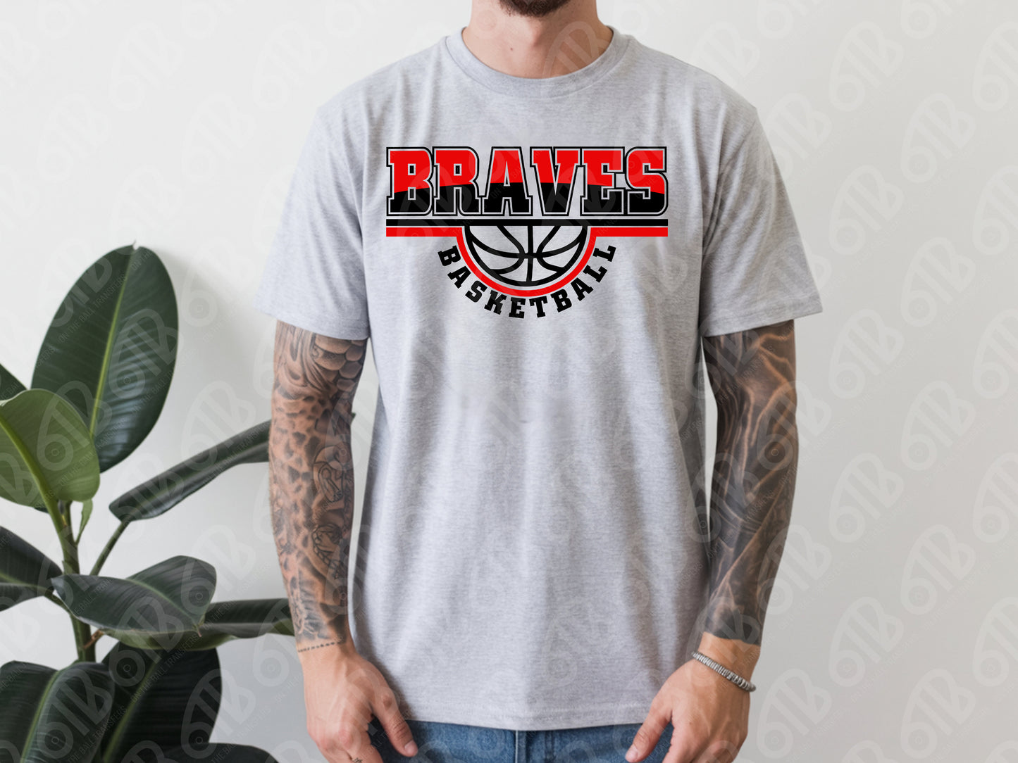 Braves Basketball DTF Transfer
