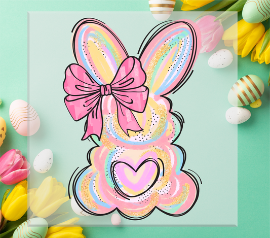 Brushstroke Bunny DTF Transfer