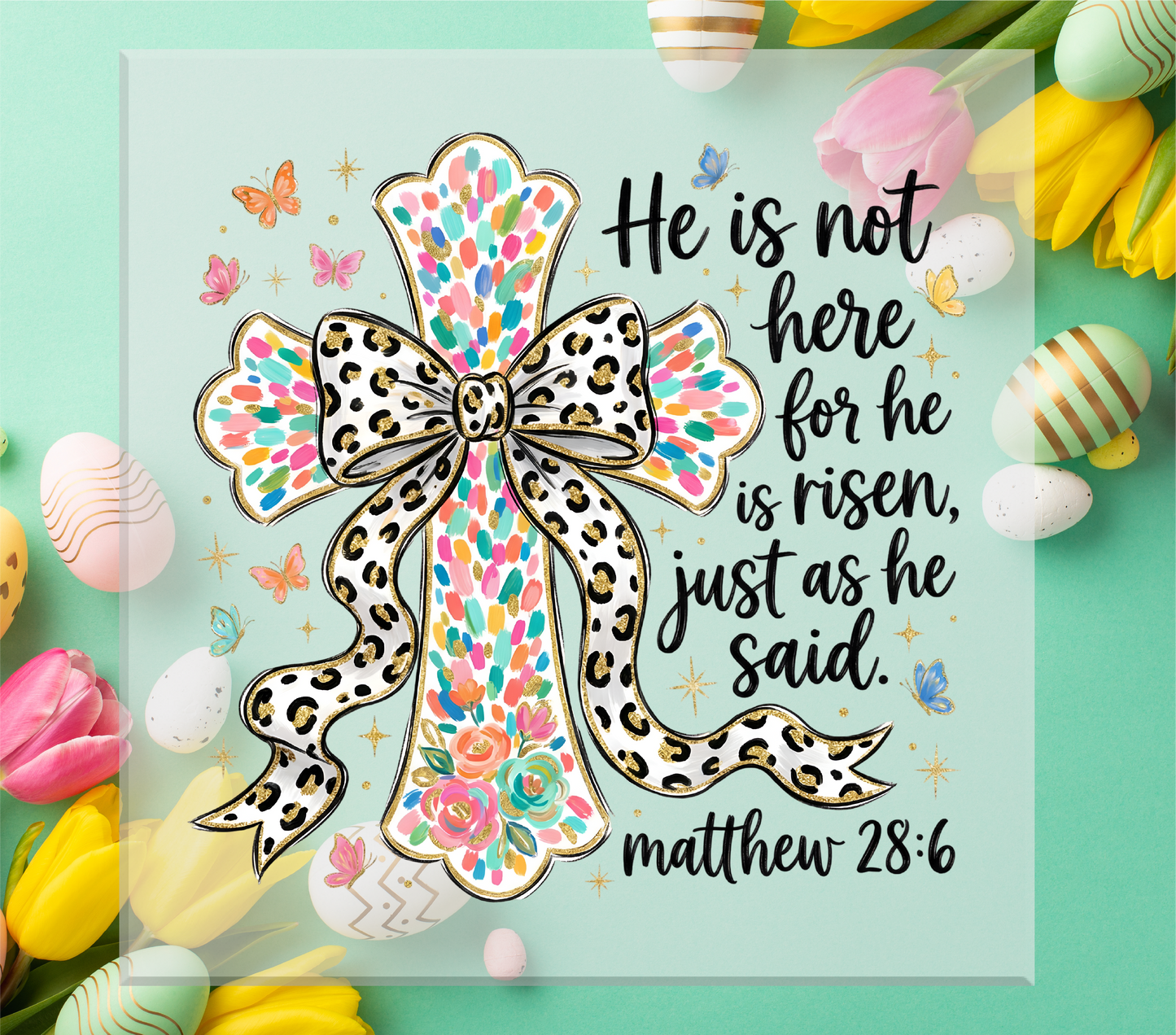 Easter Cross DTF Transfer