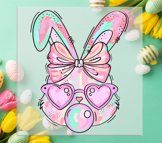 Bubblegum Easter Bunny DTF Transfer