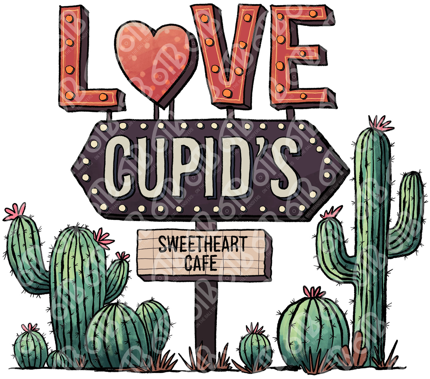 Cupid Motel DTF Transfer , DTF Print , Full Image