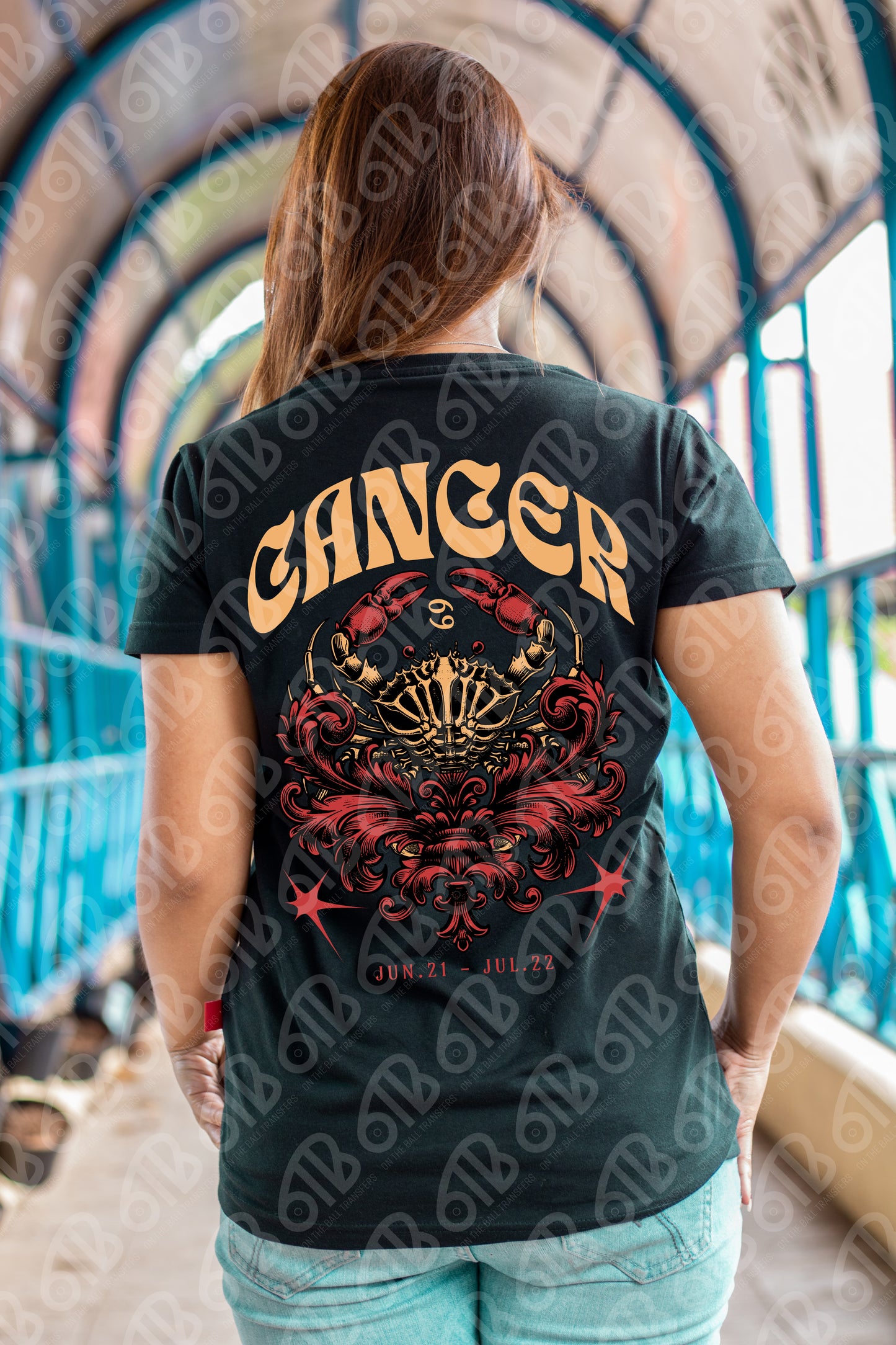 Cancer Skeleton Sublimation Transfers