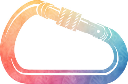 Rainbow Carabiner DTF Transfer