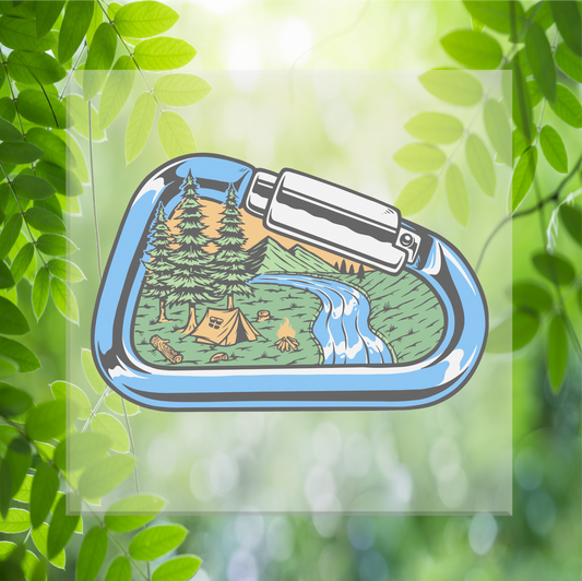 Mountain Climbing Carabiner DTF Transfer