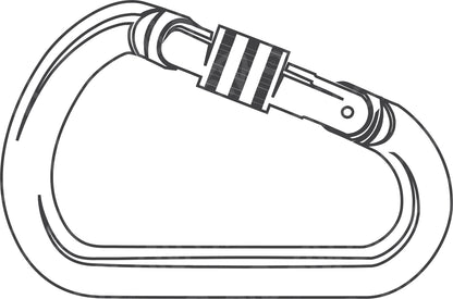 Carabiner Outline DTF Transfer