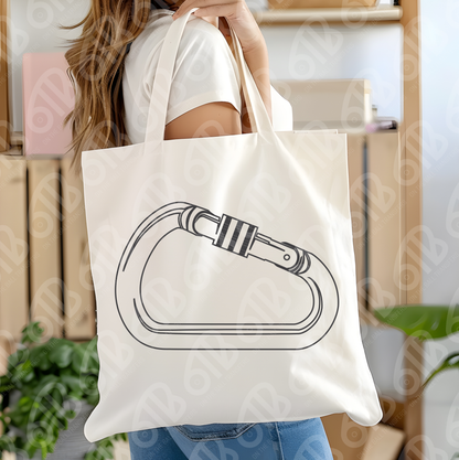 Carabiner Outline DTF Transfer