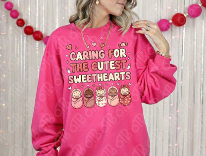 Caring for the cutest Sweethearts DTF Transfer