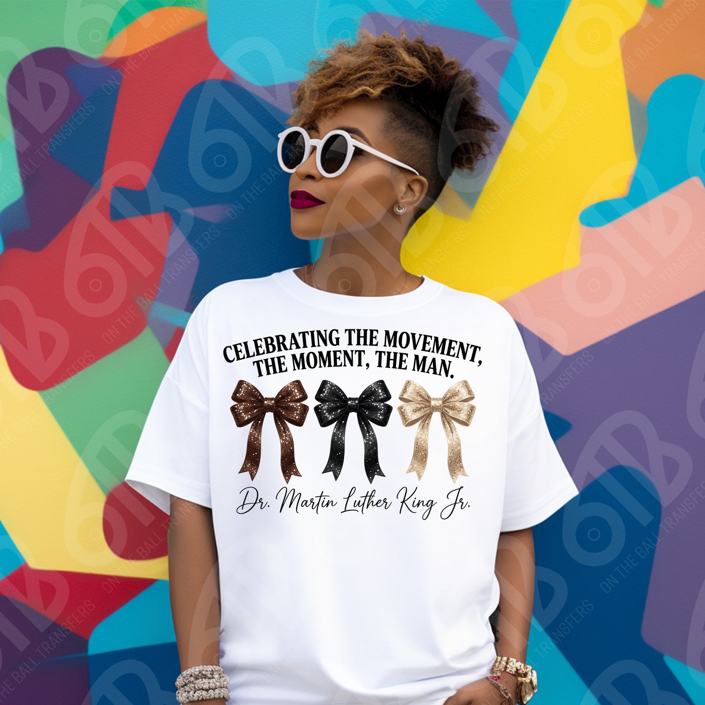 Black History MLK coquette DTF Transfer
