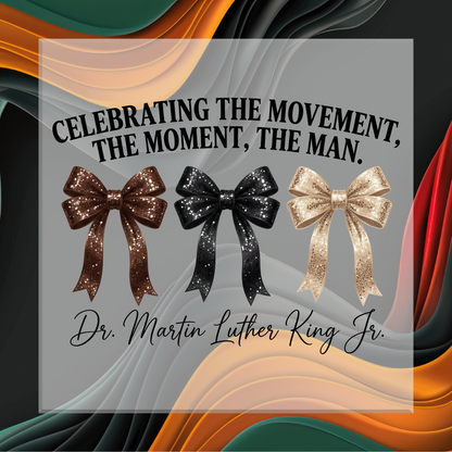 Black History MLK coquette DTF Transfer