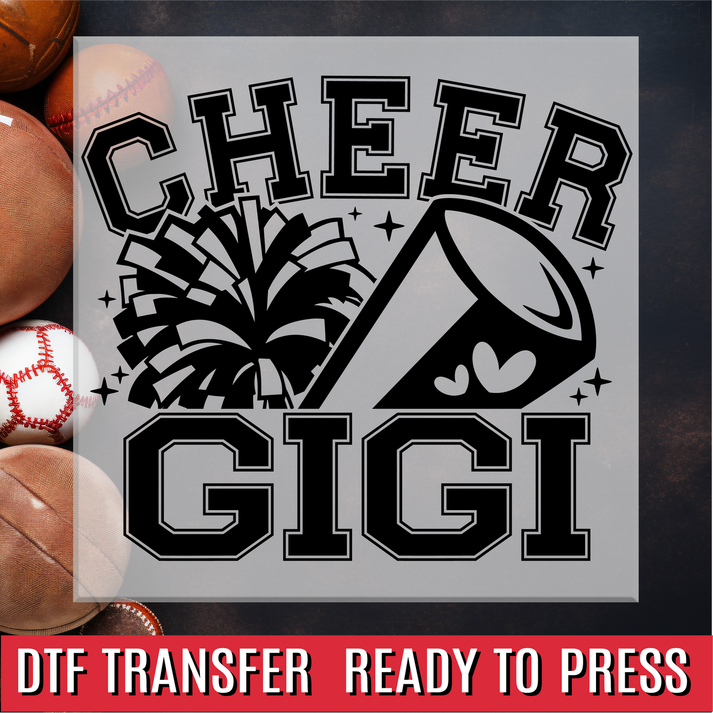 Cheer Gigi DTF Transfer